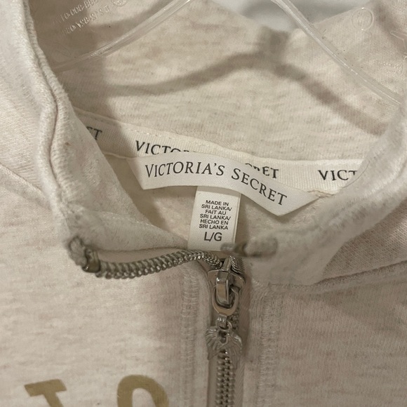 Victoria’s Secret Gold Half Zip Up Sweatshirt - Picture 3 of 10